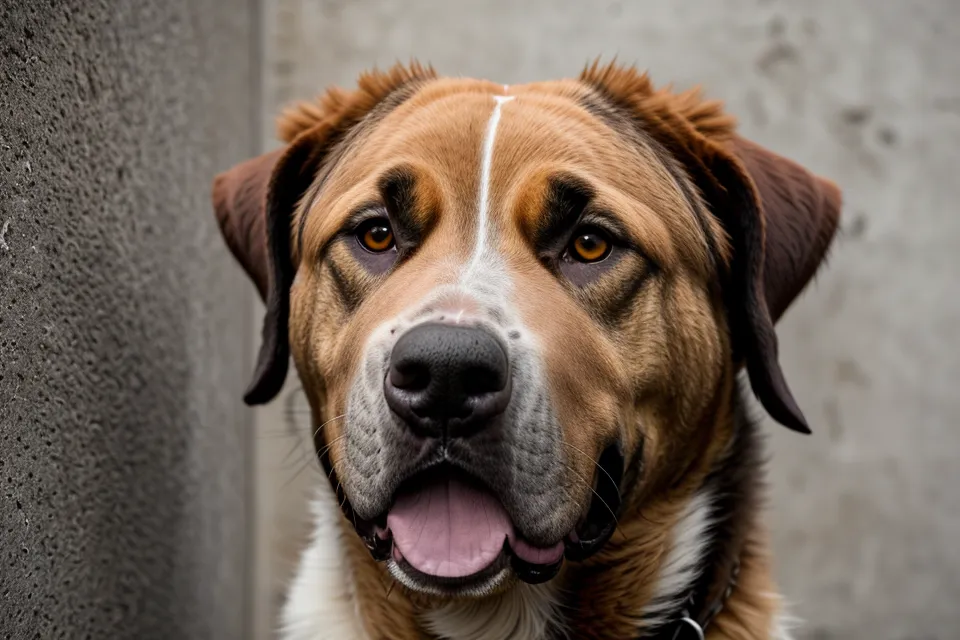 Nahaufnahme eines Hundes, der intensiv ein Ziel fixiert
