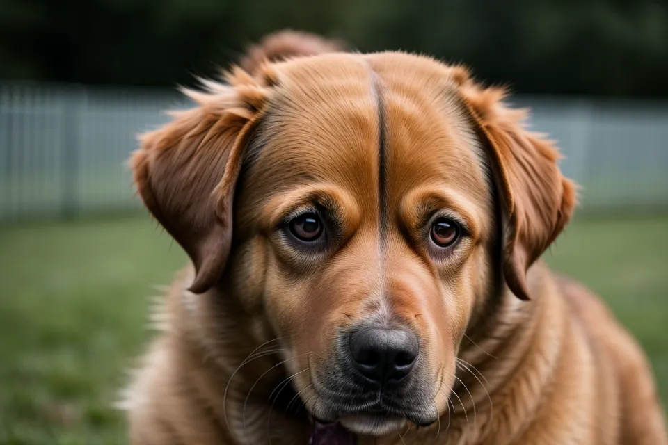Nahaufnahme eines Hundegesichts zur Verdeutlichung subtiler körpersprachlicher Signale.